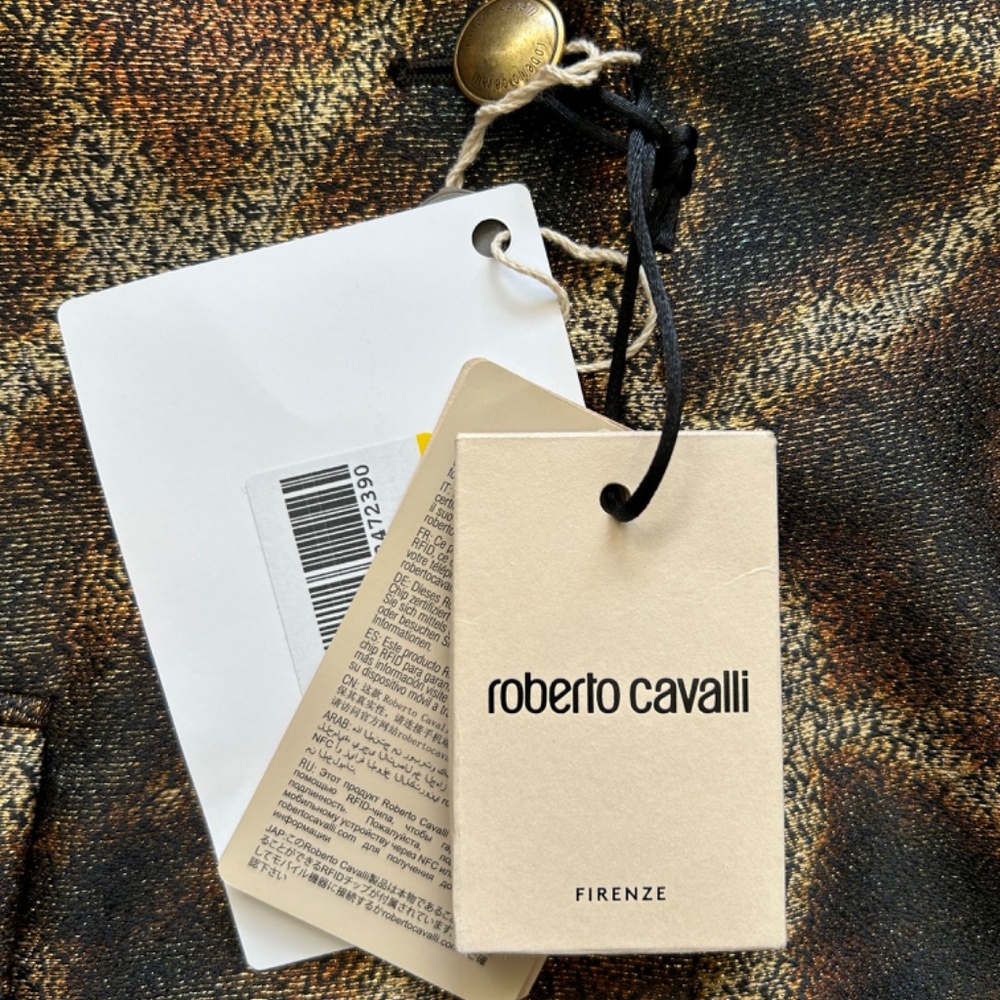 Roberto Cavalli Animal Print Blazer NWT - Picture 4 of 5